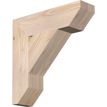Ekena Millwork Traditional Slat Smooth Bracket, Douglas Fir, 3 1/2"W x 14"D x 14"H BKT04X14X14TRA06SDF
